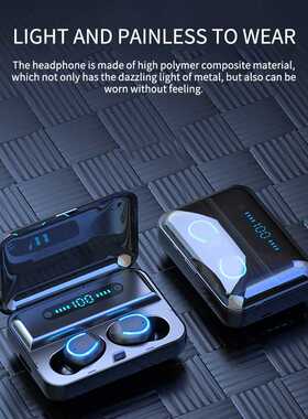 TWS Wireless Bluetooth Earphones Stereo Portable Wireless He