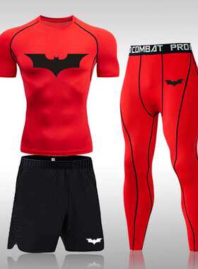 Men's Running Sports Suit MMA Rashgard Male Quick Drying