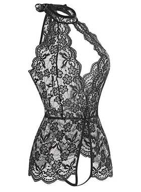 Sexy Lingerie Sexy Siamese Hanging Neck Open File Underwear