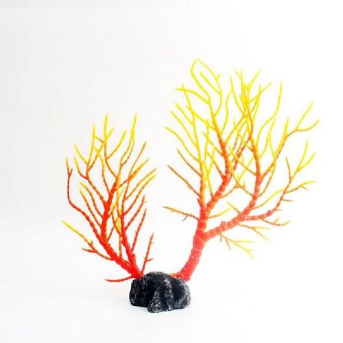 PVC Coral Decoraton Colorful Fsh Aquarum Decoraton - 图1