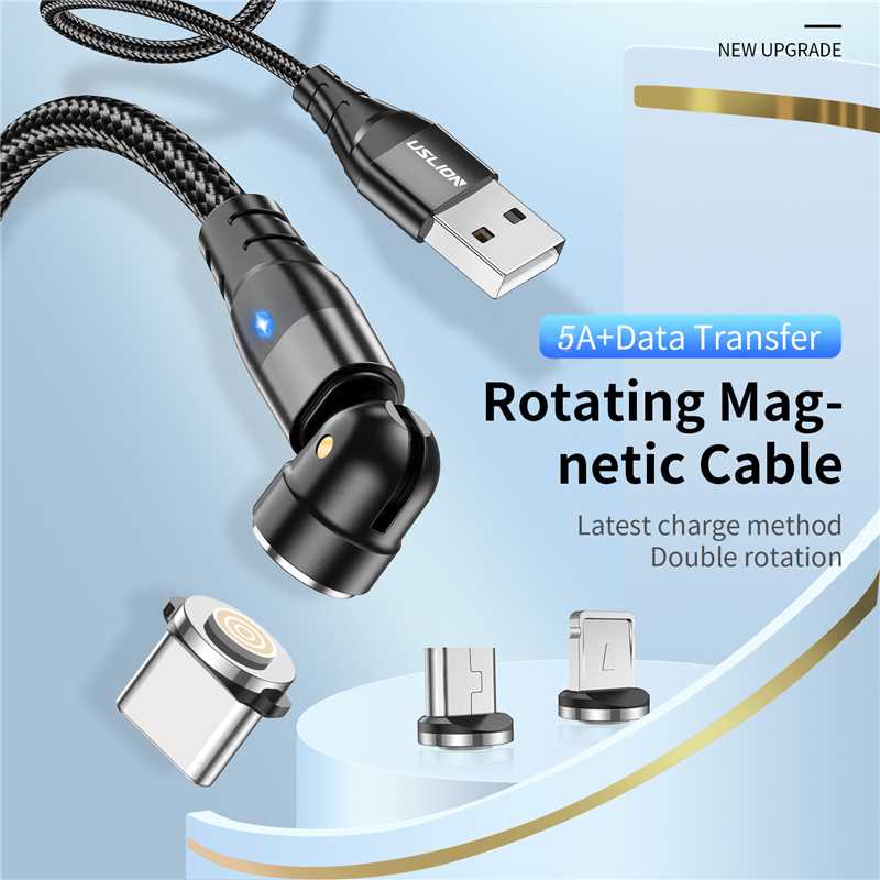 540 Rotate 5A Magnetic Cable Fast Charging For Mobile Phone-图0