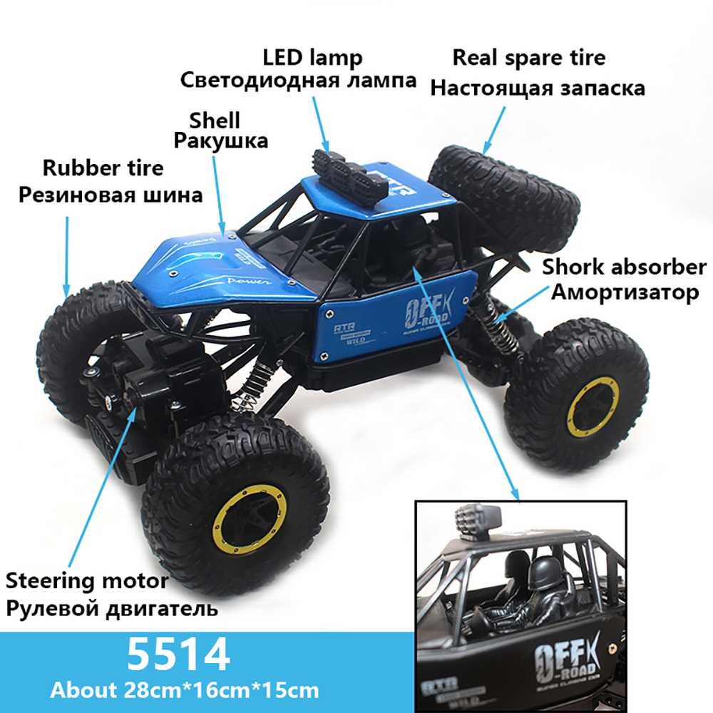 2022 New 6WD/4WD Rock Crawler Electric RC Car Off Road Remot-图1