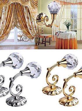 Large Metal Crystal Ball Curtain Hooks Holdback Tassel Wall