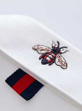 Shirts Men 2021 New High Quality Men's Square Collar Embroid