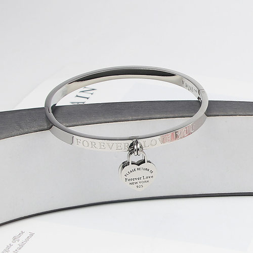Hot Classic Stainless Steel Gold Colour Bracelets & Bang - 图1