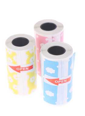 3 Rolls/set Label Sticker 50*15mm Receipt Paper For A6 Perip