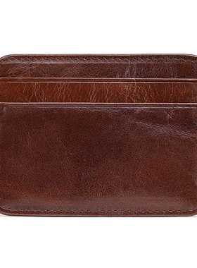 New Arrival Vintage Men's Genuine Leather Credit Card Holder