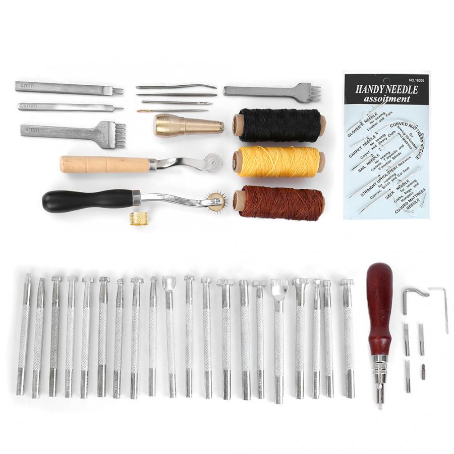 48pcs Leather Stamping Tool Set Multi Shape Leather Stamp Pu-图2