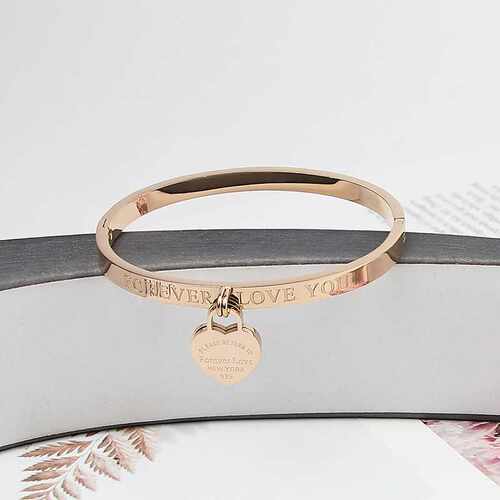 Hot Classic Stainless Steel Gold Colour Bracelets & Bang - 图2