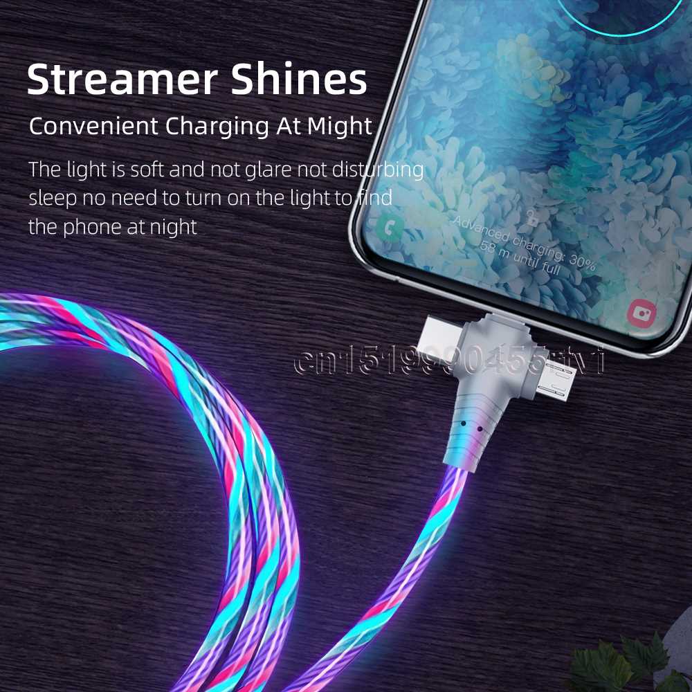 Flow Luminous  in 1 USB Cable for iPhone 1 12 11 Pro in1 - 图3