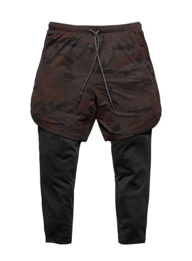 Summer Men's Sports Solid Color Multi-bag Straight Sweat-abs