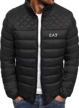 2022 New down cotton suit slim slim men's bubble cotton suit