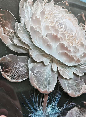 莲花摆件桌面非遗工艺品乔迁礼物开业家居装饰玄关客厅轻奢高级感