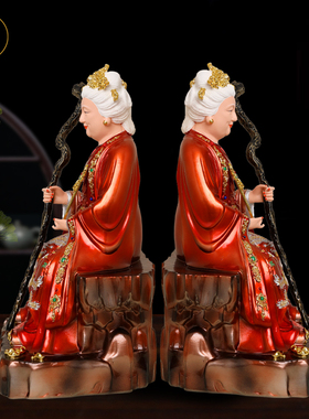 泰山奶奶神像碧霞元君神像古彩