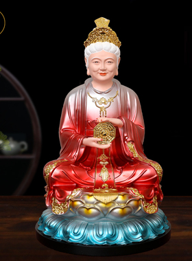 骊山老母佛像真身黎山圣母神像梨山奶奶无极老母家用供奉工艺摆件