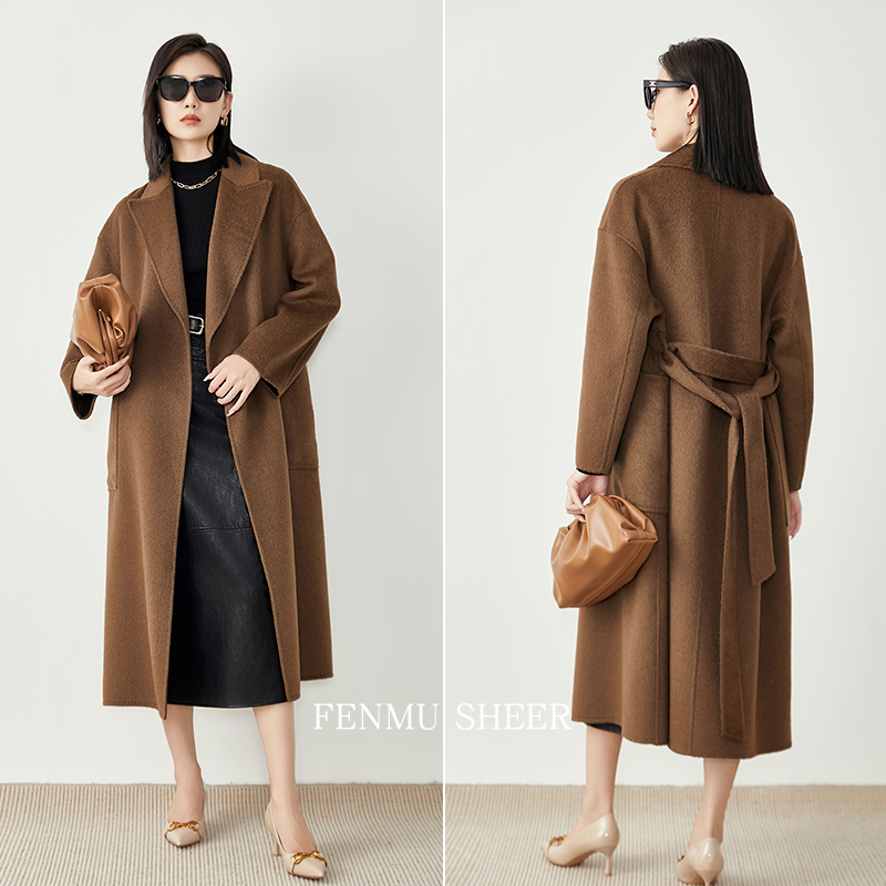 【米儿甄选】粉慕奢尔时装周走秀款『沙漠之王』骆驼绒外套-E1696 - 图0