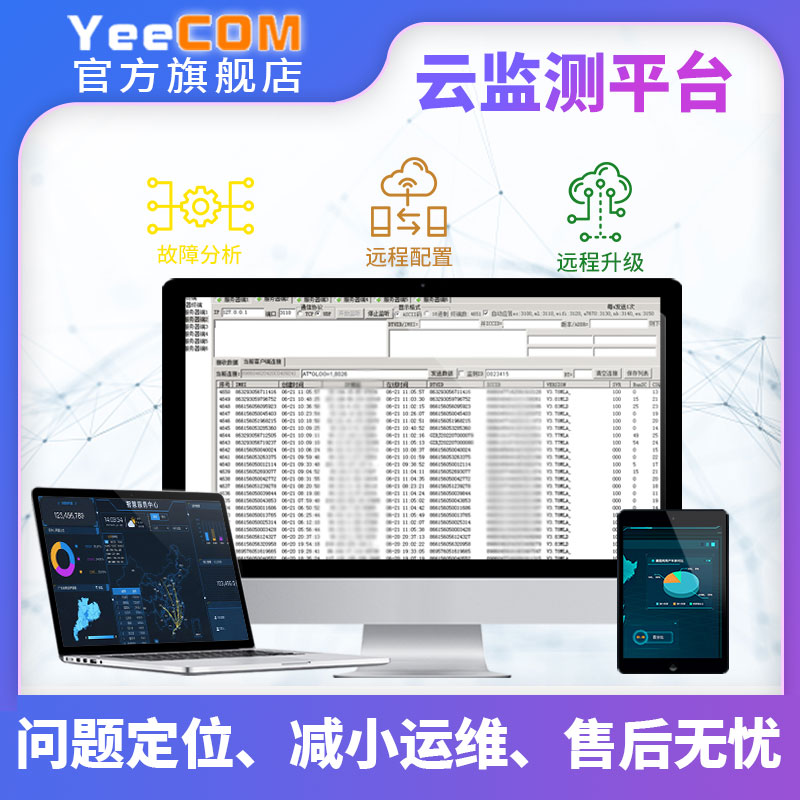 YeeCOM工业4G小尺寸MiniDTU模块双TTL串口透传MQTT采集HTTP全网通