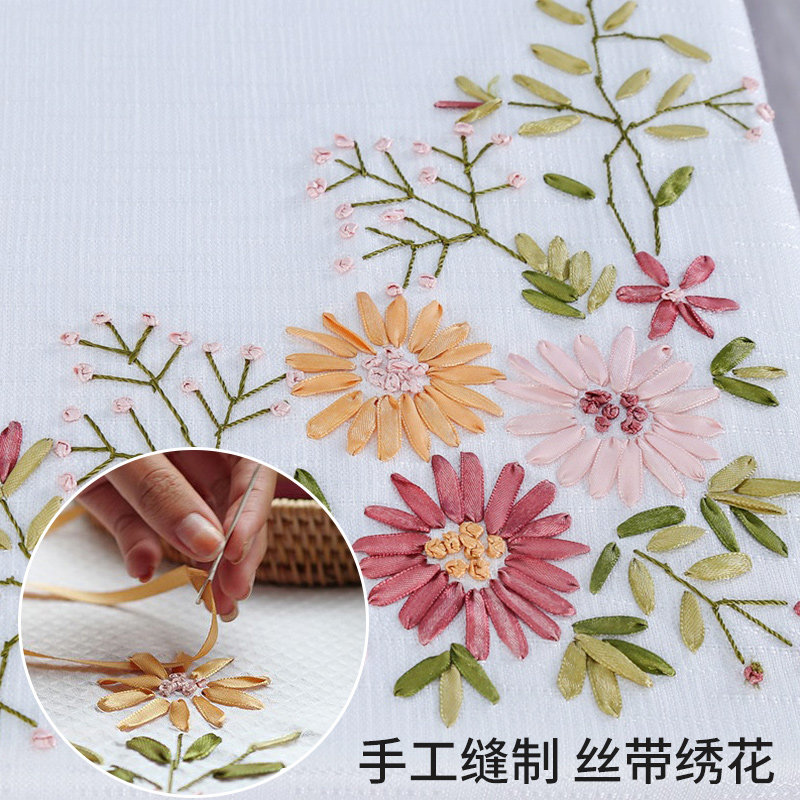 棉麻布艺餐桌布丝带绣花茶几方台布小圆桌L布椅套椅垫田园家用盖,淘宝优惠券,粉丝福利购,淘宝优惠卷