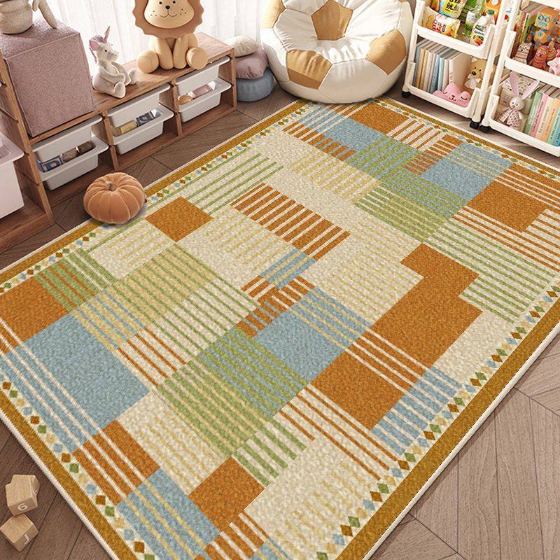 复古客厅地毯简约格子免洗耐脏大面积满铺茶几垫可卧室床边垫,淘宝优惠券,粉丝福利购,淘宝优惠卷