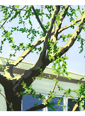 【捡漏合集】插画师Park Hye复刻艺术版画清新治愈系风景装饰画芯