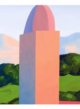 【特惠捡漏】Salvo复刻艺术品挂画大气创意个性夕阳风景装饰画芯