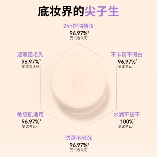 BABI持妆气垫柔雾粉底液控油轻薄防蹭水润不拔干高遮瑕持久不脱妆