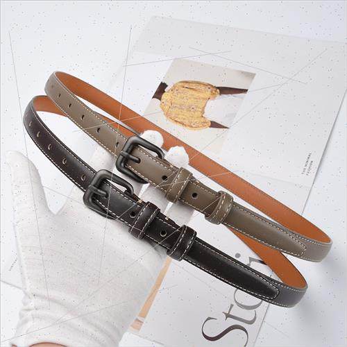 New head layer retro casual belt versatile dress jeans belt - 图1