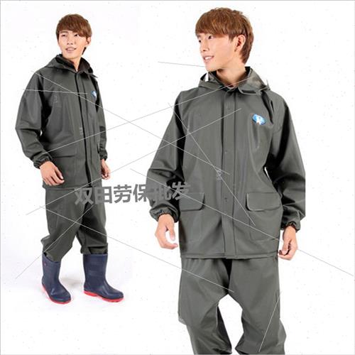 Raincoat Spl Raincoat Rainpants Set Thickened 45 lk Knted Fa - 图1