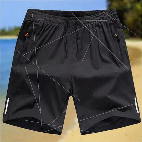 Summer new beach basketball sports shorts men ins thin quick - 图0