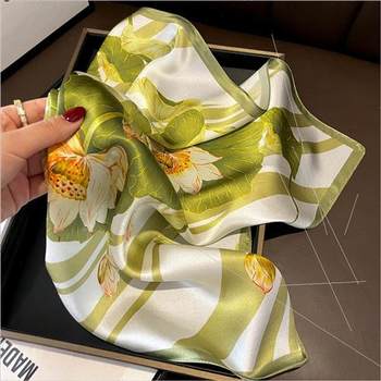 lk scarf women 2023 summer new silk scarf square mulbe