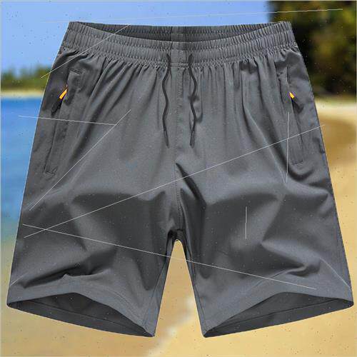 Summer new beach basketball sports shorts men ins thin quick - 图1
