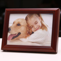 Banksian Eid al-Fitr thickened mortise and tenon-shaped solid wood photo frame wood photo frame wooden phase frame creative composition bedroom living room photo