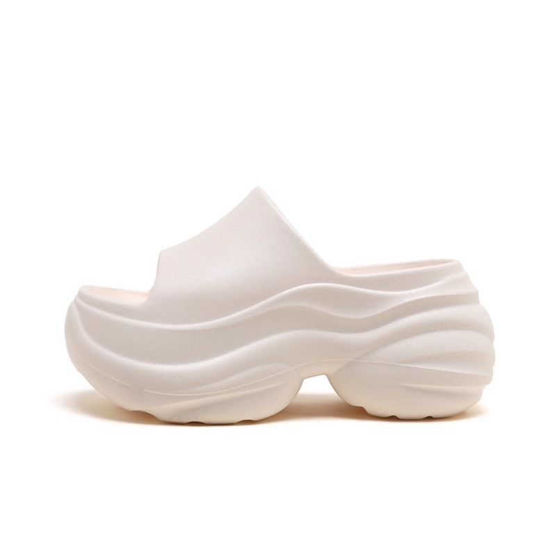 拖鞋女外穿厚底松糕凉拖鞋休闲时尚一字拖休闲舒适轻便办公室拖鞋 - 图0