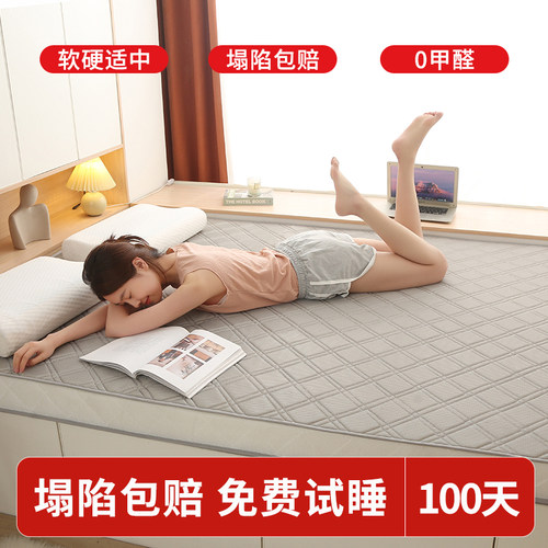 定制榻榻米床垫软垫家用记忆乳胶海绵宿舍学生单双人专用炕垫褥子 - 图0