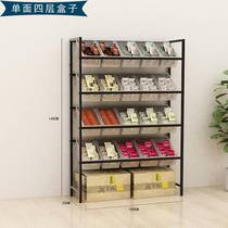 Small Selling Department Supermarket Casual Bulk BULK ZERO FOOD DRIED FRUITS CANDY FOOD CONVENIENCE STORE BY WALL MULTILAYER DISPLAY SHELF