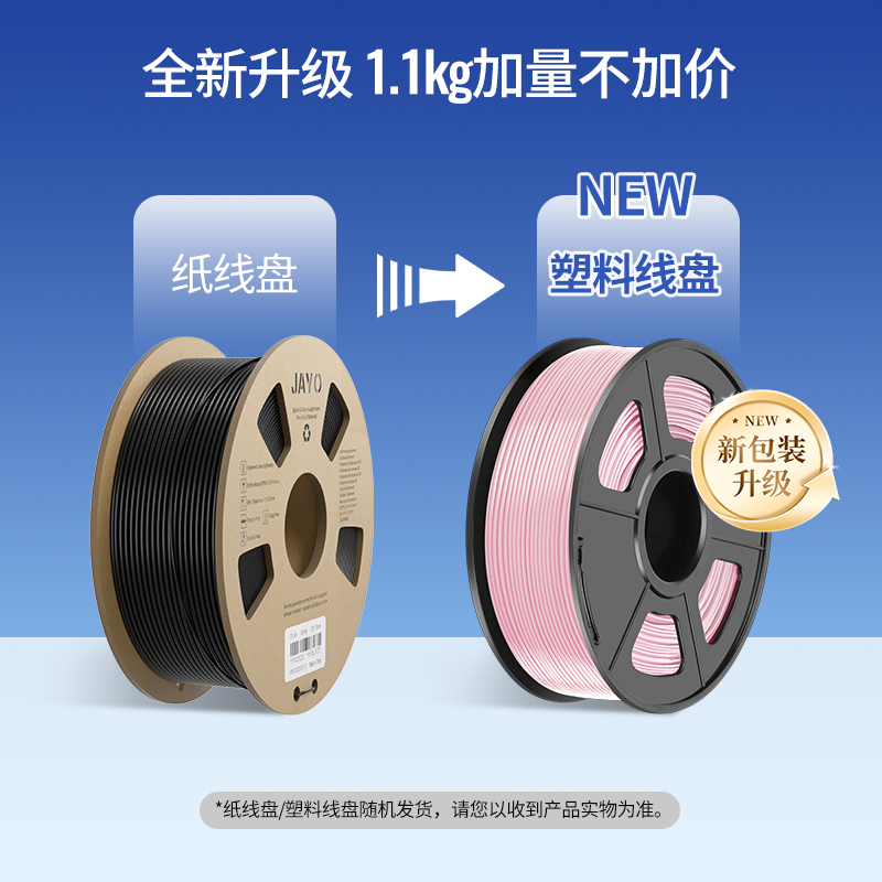 JAYO petg耗材 3D打印机耗材1.75mm FDM材料高透明度3d结构件广告专用耗材可定制整齐排线耐兼容打印机-图1