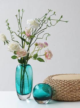 现代简约轻奢风加厚创意琉璃花瓶客厅样板间餐桌电视柜装饰摆件