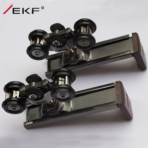 德国EKF吊轨道移门拉门滑轮推拉门折叠门轨道全套静音实木门吊轨