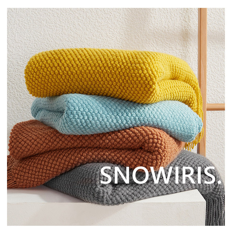 沙发毯子纯色轻奢高级感午休盖毯披肩针织空调毯民宿装饰床尾毛毯,淘宝优惠券,粉丝福利购,淘宝优惠卷