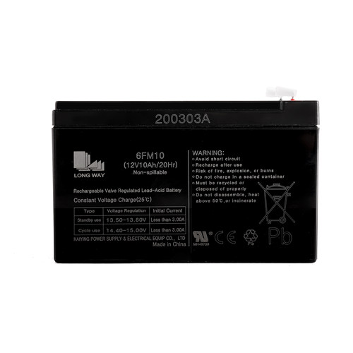 LONGWAY 龙威电瓶6FM10(12V10Ah/20Hr)UPS电源儿童电动童车蓄电池 - 图2