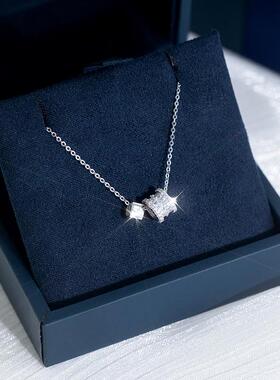 转运珠小蛮腰999纯银项链高级感轻奢小众2024新款配饰女生日礼物