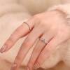 Secret Blue Berlin love letter ring, moissanite sterling silver niche light luxury high-grade cultivated diamond proposal diamond ring for girlfriend