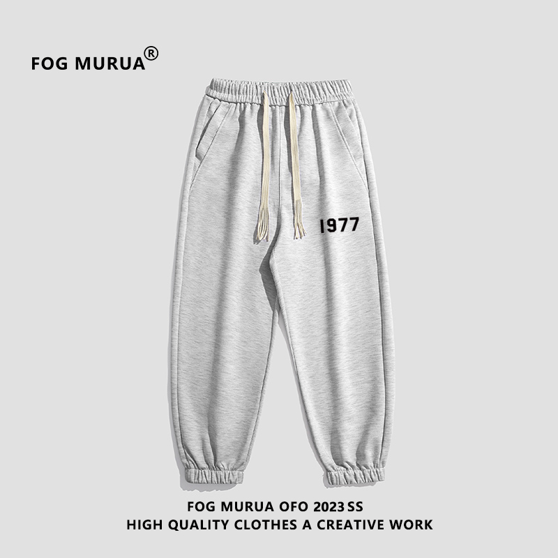 FOG MURUA新款潮牌重磅第七季主线1977美式高街情侣休闲运动卫裤 - 图0