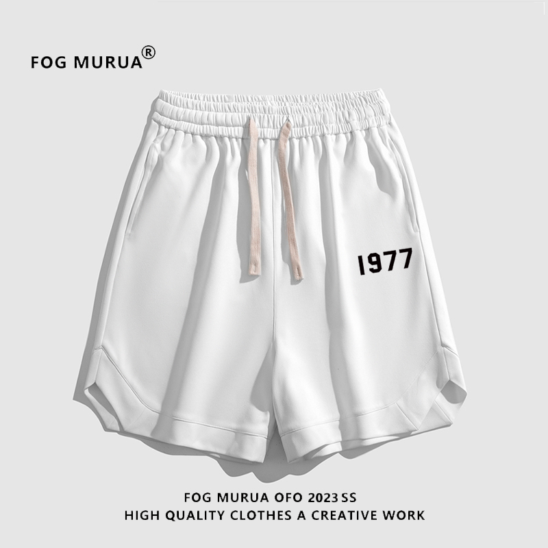 FOG MURUA复线第七季主线短裤运动休闲男女情侣1977五分裤潮高街B - 图0