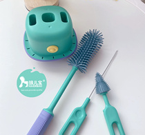 Childrens baby milk bottle brushed multifunction bottle brushed suit infant wash bottle brush sucker brushed cleaning tool