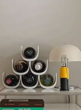 创意现代轻奢红酒架酒瓶