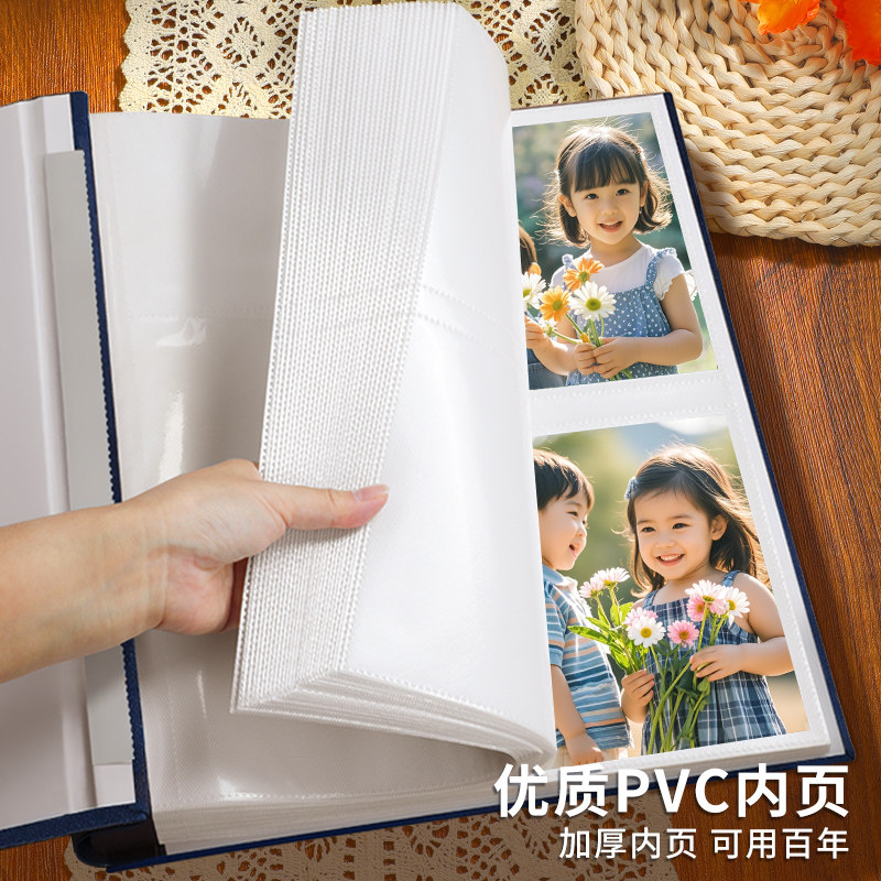 家庭大容量影集相册本宝宝记录345678寸照片收纳儿童成长纪念册六