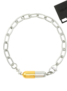 ZAUCE造赐 胶囊手链 高级感潮流情侣配饰 电镀白金+14K黄金