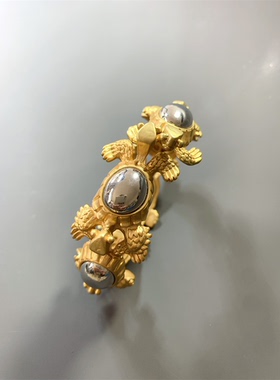 Vintage中古美国老牌BR打标镀铑