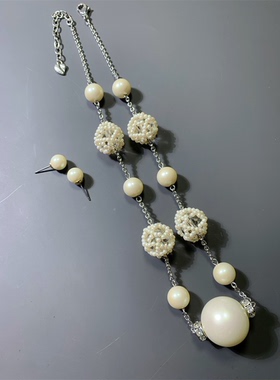 Vintage中古CAROLEE打标琉璃珍珠